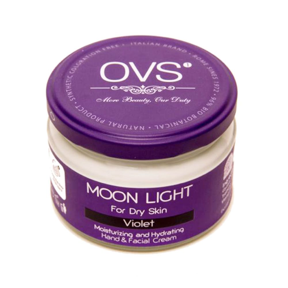 کرم آبرسان گل بنفشه مناسب پوست خشک او وی اس Violet Moon Light Moisturizing And Hydrating Cream OVS
